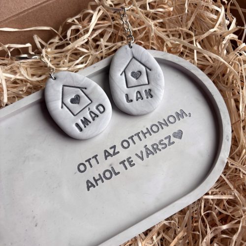 OTT AZ OTTHONOM ajándékbox nagy tálkával - szürke