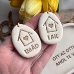 Páros kulcstartó IMÁD-LAK felirattal - BÉZS