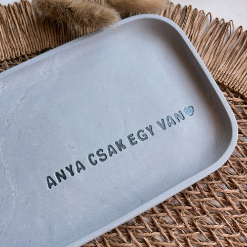 ANYA CSAK EGY VAN - Nagy tálka - szürke