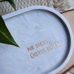 NE SIESS, ÚGYIS ELKÉSEL - nagy tálka - szürke