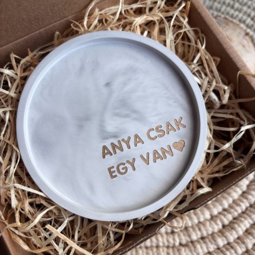 ANYA CSAK EGY VAN - kis tálka - szürke