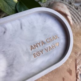 ANYA CSAK EGY VAN - közepes tálka - szürke