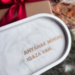 ANYÁNAK MINDIG IGAZA VAN - közepes tálka - szürke