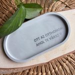 OTT AZ OTTHONOM - közepes tálka - szürke