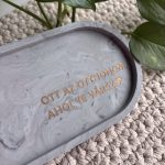 OTT AZ OTTHONOM - közepes tálka - szürke