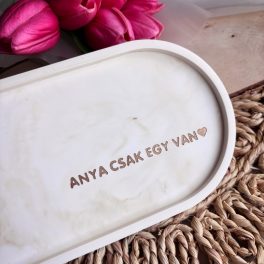 ANYA CSAK EGY VAN - nagy tálka - bézs