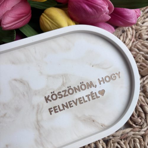 KÖSZÖNÖM, HOGY... - nagy tálka - bézs
