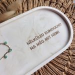 NÉLKÜLED ELINDULNI - nagy tálka - bézs