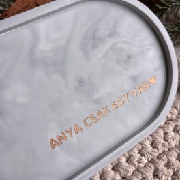 ANYA CSAK EGY VAN - nagy tálka - szürke