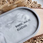 BMEG, MA IS ELKÉSEK - nagy tálka - szürke