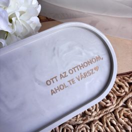 OTT AZ OTTHONOM - nagy tálka - szürke