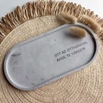 OTT AZ OTTHONOM - nagy tálka - szürke